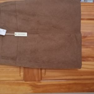 Faux Suede Skirt
